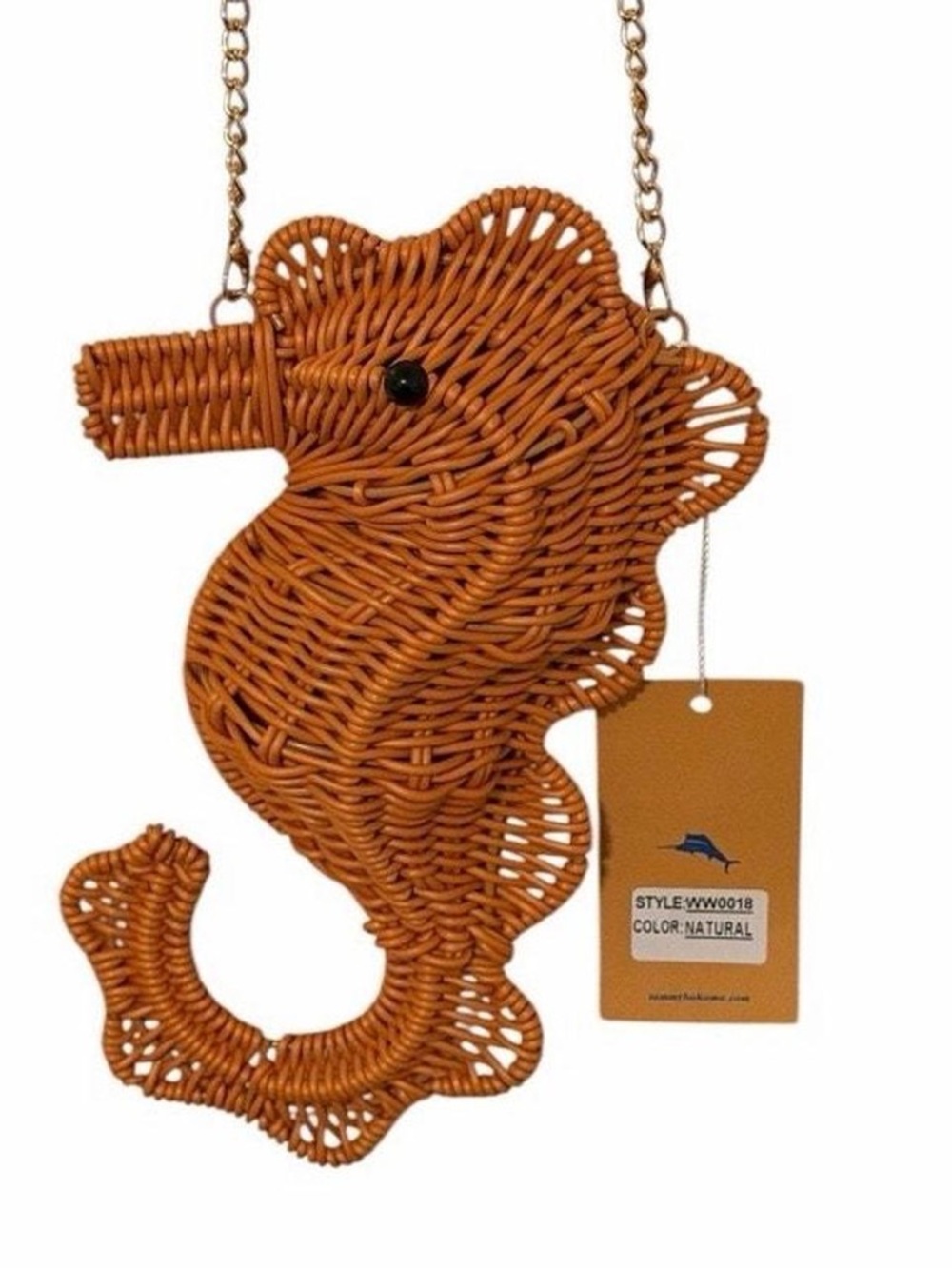 Tommy Bahama Woven Viral Seahorse Crossbody Bag Brand New - Picture 3 of 5
